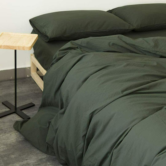 MayHome Σετ Υπέρδιπλη 220x240cm Χακί