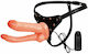 Baile Jessica Strap-On Harness με Διπλό Dildo 21.5cm στο χρώμα του δέρματος