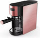 Clever 060104L11 Mașină de Espresso 1150W Presiune 20bar Roșie
