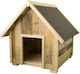 Copele Dog House Wooden Outdoor Brown 65x74x75cm