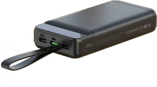 XO PR158 Power Bank 50000mAh 18W mit 2 USB-A Anschlüssen und USB-C Anschluss Schwarz