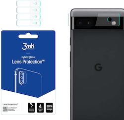 3MK 4 Pack Протектор за камера Закалено стъкло за Google Pixel 6a