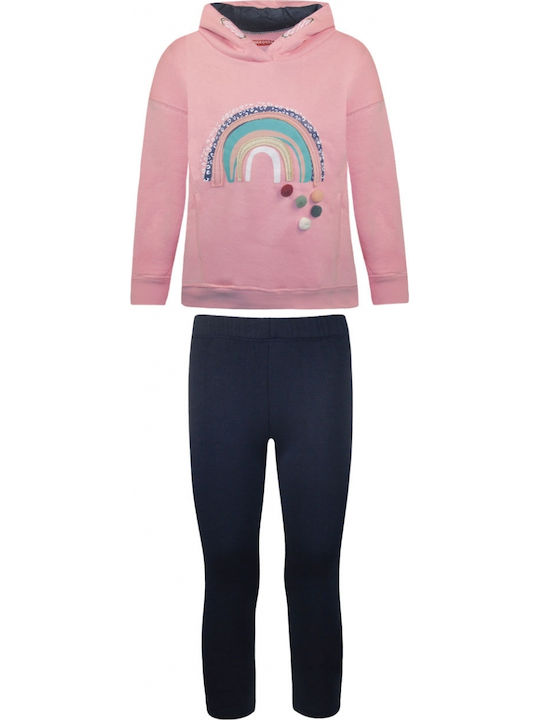 Energiers Kids' Set with Leggings Winter 2pcs Pink