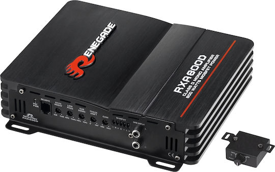 Renegade Car Audio RXA 800 Ενισχυτής Αυτοκινήτου 1 Καναλιού (Κλάση D)