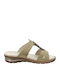 Anatomic Women's Leather Platform Wedge Sandals Beige