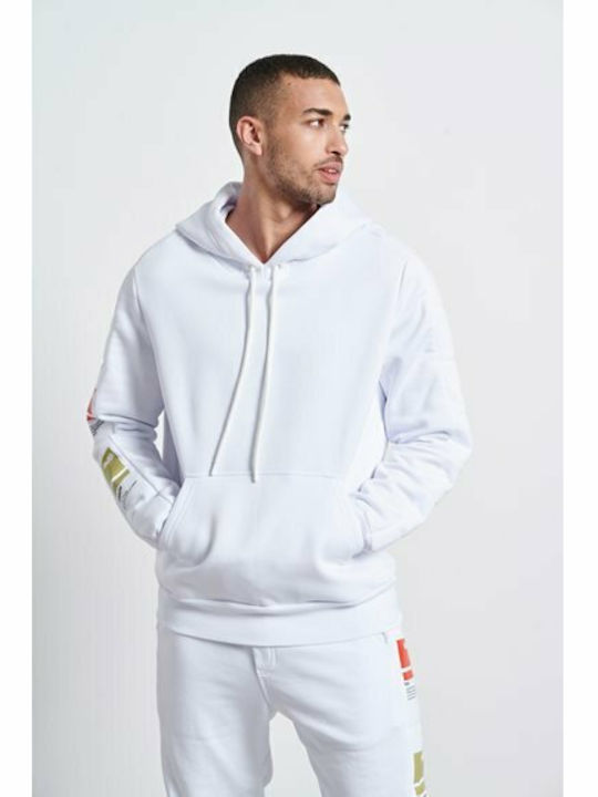 Sweatshirt with Hood White