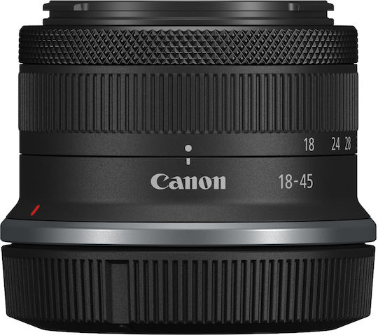 Canon Crop Camera Lens RF-S 18-45mm f/4.5-6.3 IS STM Wide Angle for Canon RF Mount Black