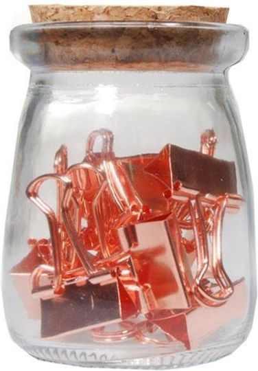 Next Cleme Metalice Document Clip Rose Gold 19mm Roz 15buc