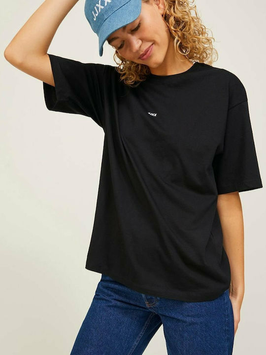 Jack & Jones Γυναικείο Oversized T-shirt Μαύρο