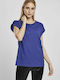 Urban Classics Femeie Tricou Blue/Purple