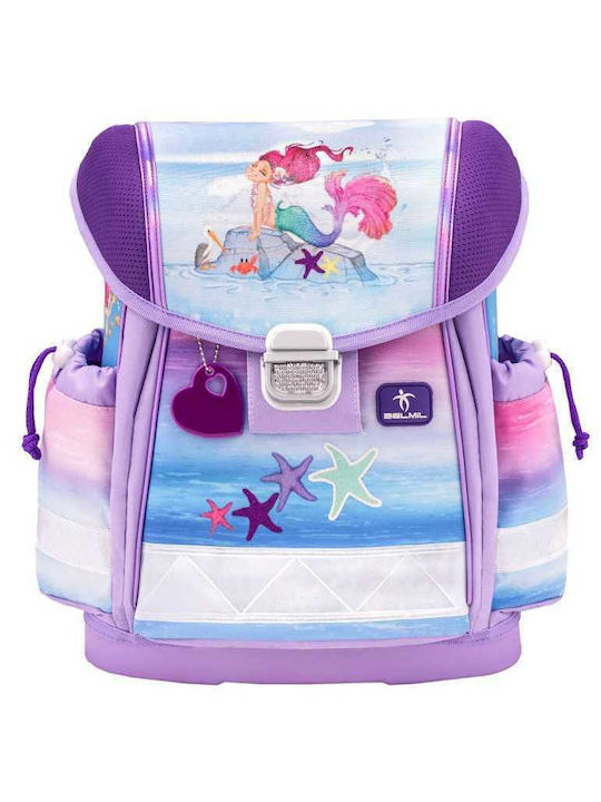 Belmil Beautiful Mermaid Schulranzen Rucksack Grundschule, Grundschule in Lila Farbe 19Es