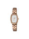 Q&Q Watch with Pink Gold Metal Bracelet