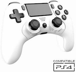 White Shark Centurion Ασύρματο & Ενσύρματο Gamepad για PS3 / PS4 Λευκό