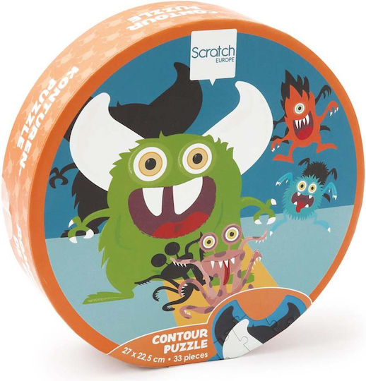 Kinderpuzzle Monster für 3+ Jahre alt+ Jahre 33pcs Scratch Europe
