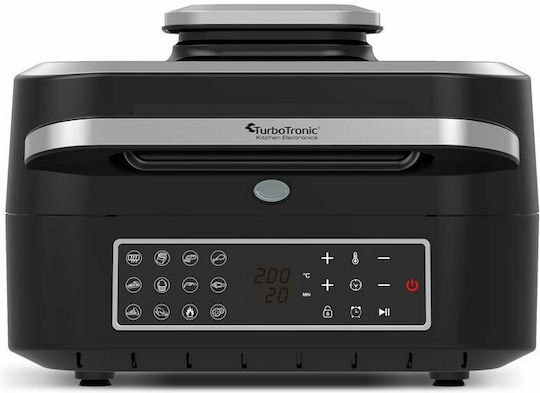 Turbotronic Πολυμάγειρας 1800W με Χωρητικότητα 6.5lt Ασημί