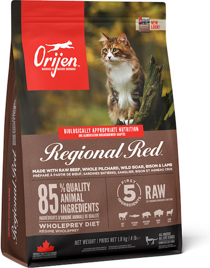Orijen Regional Red Cat Dry Food with Lamb 1.8kg