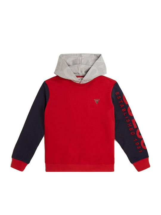 Kids Sweatshirt with Hood Red
