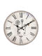 ArteLibre Antikes Wanduhr Hölzernes Ecru Ø34cm