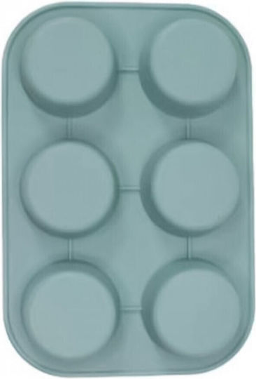 Spring No Coating Silicone Chocolates 6 Cups Baking Pan 24x16.5x3.8cm