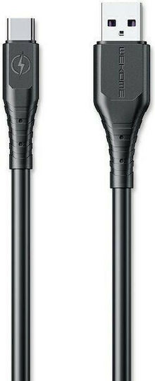 WK WDC-152 USB 2.0 Cable USB-C male - USB-A 30W Μαύρο 1m 250691