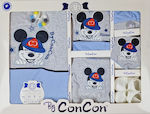 Concon Σετ Ρούχων Νεογέννητου "Mickey" για Αγόρι για 0-3 μηνών 10τμχ
