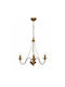 Heronia S-11 3/L Kronleuchter 3xE14 mit Kerzen Gold 01-0307