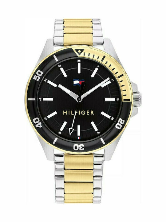 Tommy Hilfiger Logan Ρολόι Μπαταρίας με Μεταλλικό Μπρασελέ