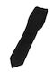 Federico Slim Solid Black Tie 4.5cm - 100% Microfibre