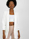 Italy Moda Long Women's Blazer White
