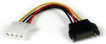 StarTech 15-Pin Sata - Cable 1.52m Πολύχρωμο (LP4SATAFM6IN)