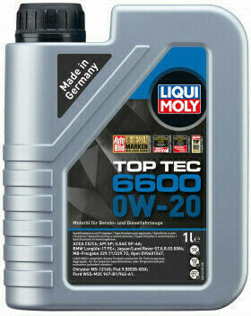 Liqui Moly Λάδι Αυτοκινήτου Top Tec 6600 0W-20 1lt