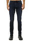 Simon Herren Jeanshose Elastisch mit Slim Passform Marineblau