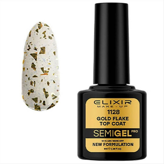 Elixir Semigel 1128 No Wipe Top Coat για Gel 8ml