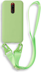Bodycell Back Cover Σιλικόνης με Λουράκι Πράσιν...