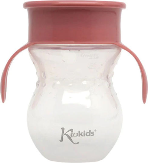 Kiokids Παιδικό Ποτηράκι από Πλαστικό Ροζ 270ml για 10m+