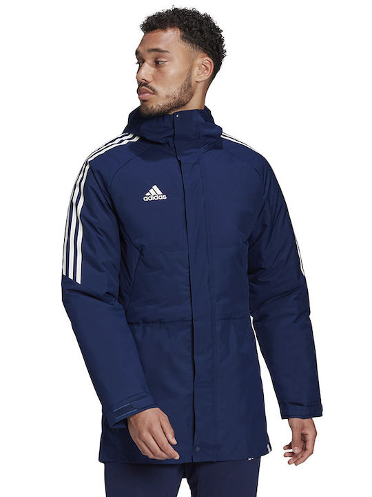 Adidas Condivo 22 Herren Winter Jacke Lässig Marineblau