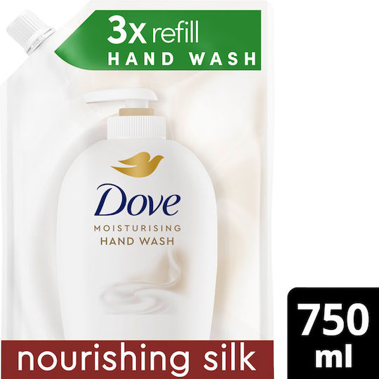 Dove Nourishing Silk Ανταλλακτικό Κρεμοσάπουνο 750ml