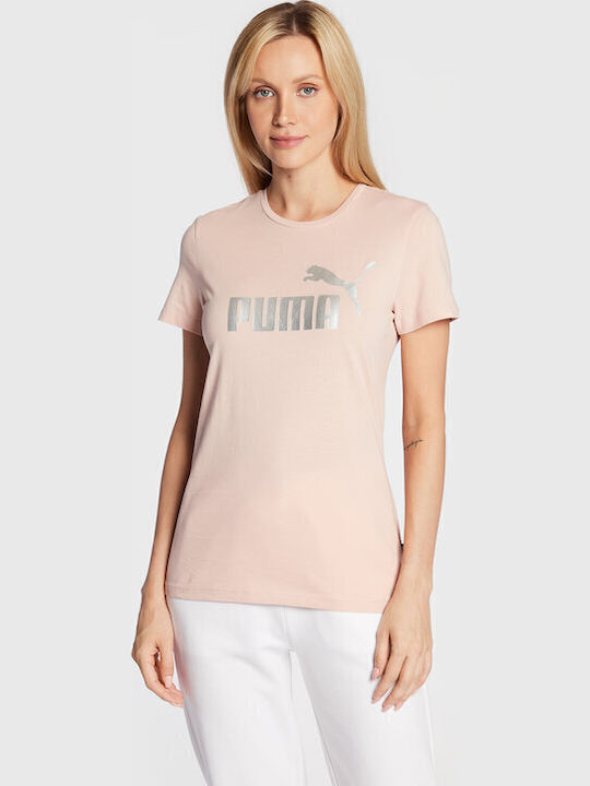 PUMA Logo Women's T-shirt Orange