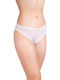 Damen Slip mit Spitze Weiß