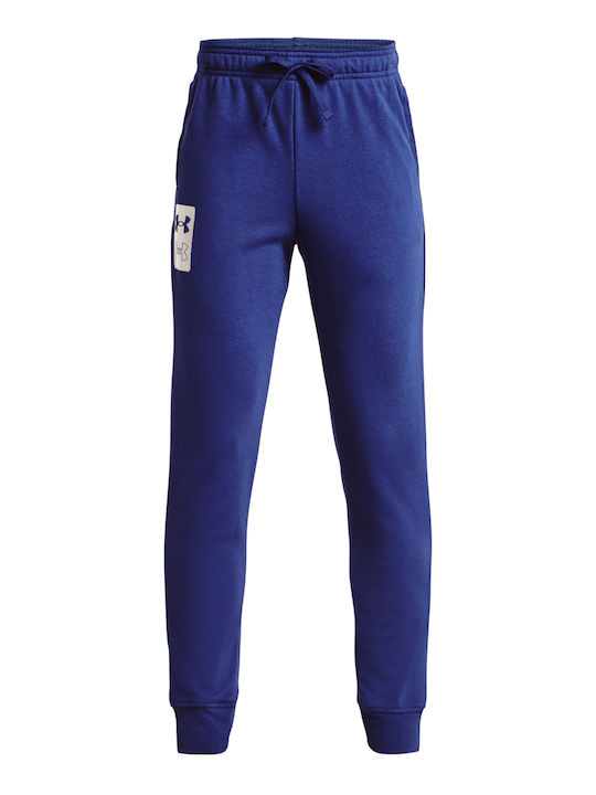 Under Armour Copilăresc Pantalon de Trening Albastru 1buc Rival Terry