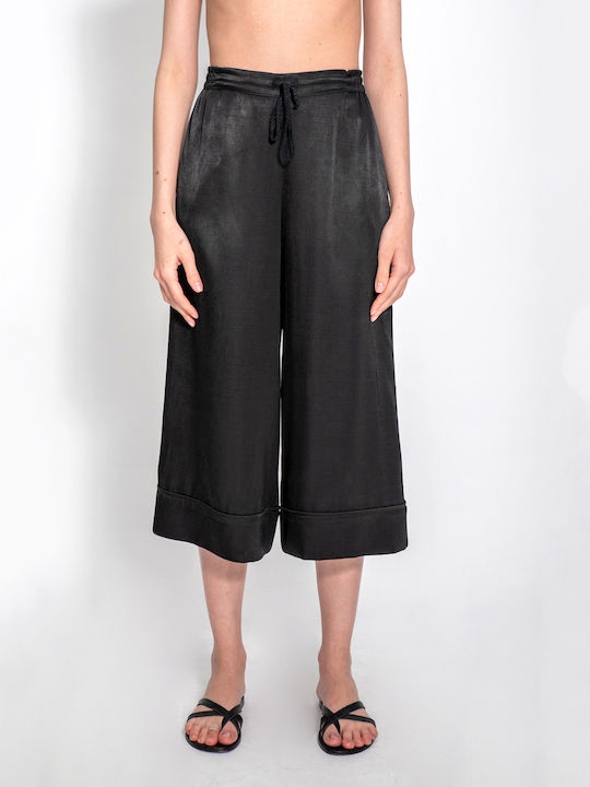 Damenhose mit Gummiband Schwarze