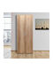Holz Schuhschrank Errica mit 10 Regalen Tori L76xW36xH187cm
