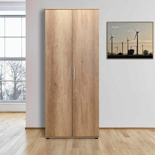 Holz Schuhschrank Errica mit 10 Regalen Tori L76xW36xH187cm