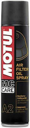 Motul MC Care A2 Luftfilter-Reinigungs- und Schmiermittel für Motorräder 400ml Motul MC Care A2 Luftfilter-Reinigungs- und Schmiermittel für Motorräder 400ml