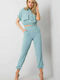 Rue Paris Set Women's Sweatpants Light Blue