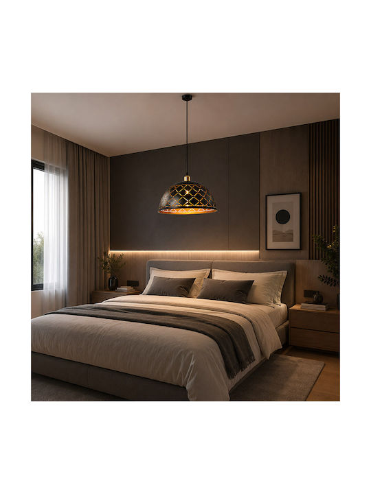 Elmark Cristina Pendant Light Black with Socket...