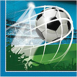 Party Napkins Soccer Fans Blue 33x33cm. 20pcs