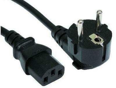 Powertech Schuko - IEC C13 Cable 1.5m Μαύρο (CAB-030 1.5m)