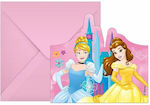 Procos Invitații Prințesele Disney 6buc 93945Prințesă Disney