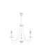 Elmark Angela Chandelier Candlestick 5xE14 White 51cm 955ANGELA3/WH